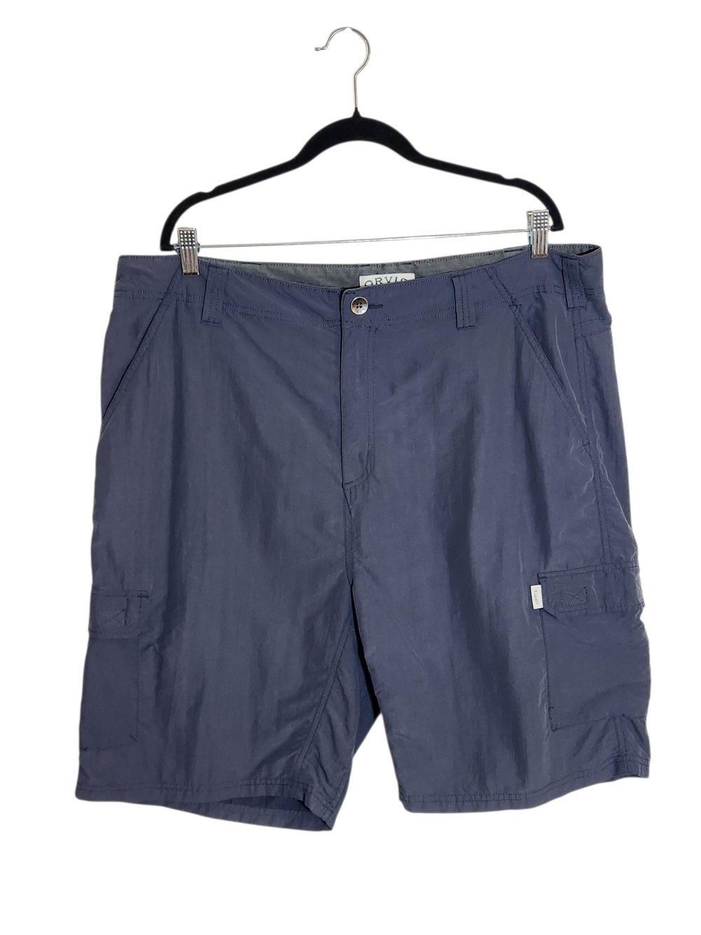 Orvis Mens Slate Blue Lightweight Cargo Shorts Size 40